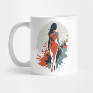 silhouette woman Mug